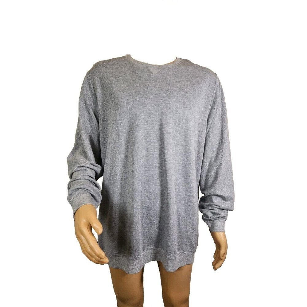 Travis Mathew Men's Sweatshirt Size S Fink 2.0 Crewneck Heather Light Grey (26)